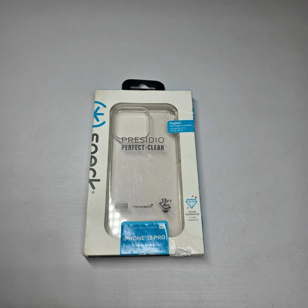 Speck Presidio Perfect-Clear iPhone 13 Pro Case MagSafe 13ft Drop Protection